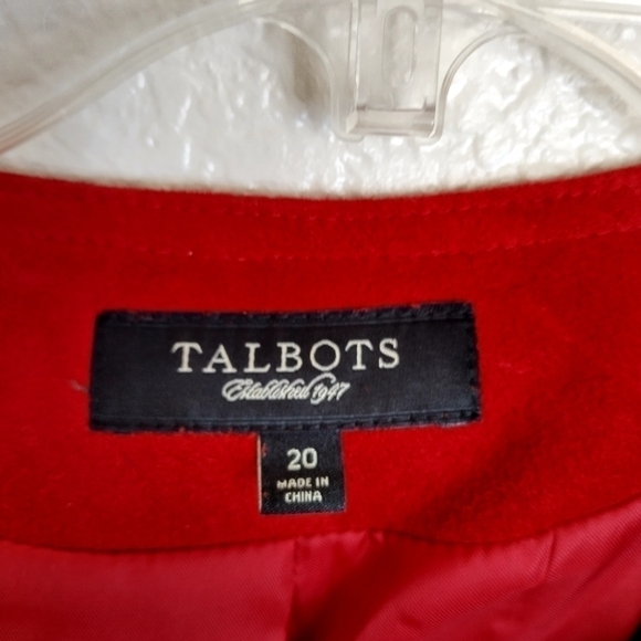 Talbots Jacket Women Suede Leather Long Sleeve Top Button Coat Party Cruise sz20 - Picture 7 of 9